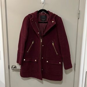 J Crew chateau parka in Italian stadium-cloth